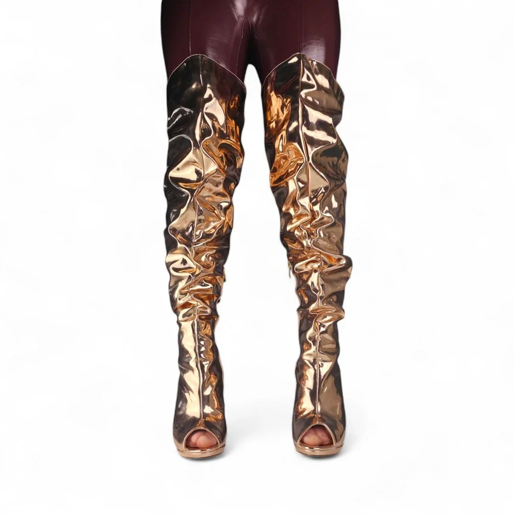 24K MAGIC Thigh-High Slouch Boots 10